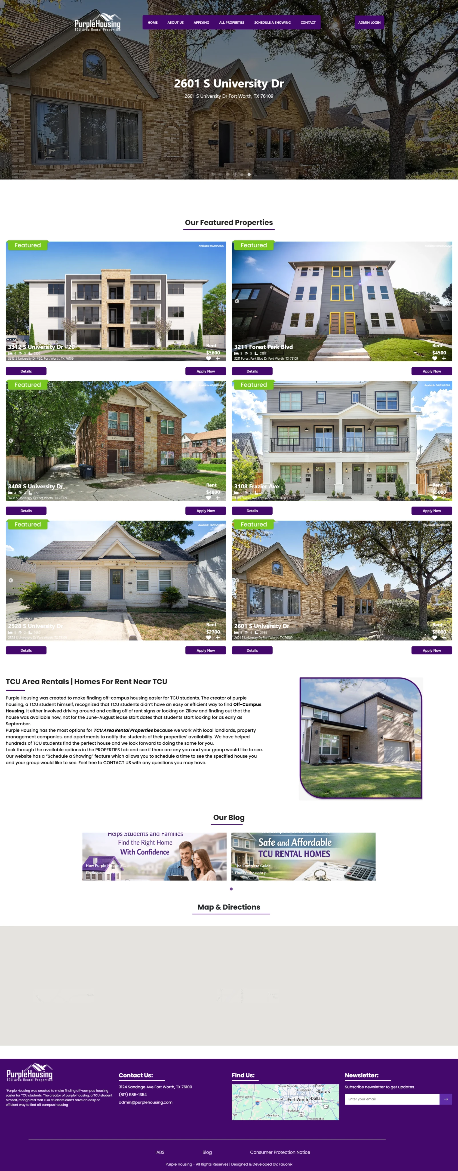 purple housing